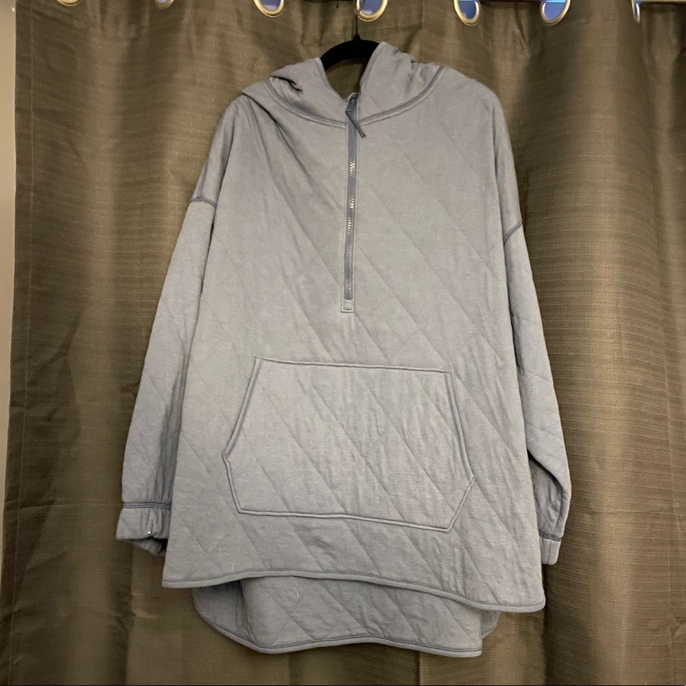 Quarter Zip Quilted Sweatshirt